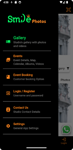 Android application Smile Photos screenshort