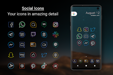 Outline Icons Icon Pack v3.35 MOD APK (Patch Unlocked) 4