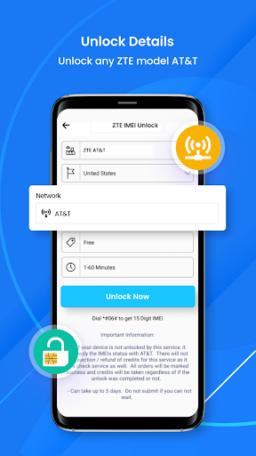 SIM Network Unlock for ZTE Screen 3