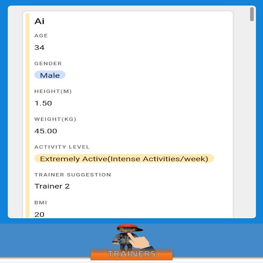 TRAINIME-Personal Fitness Trai