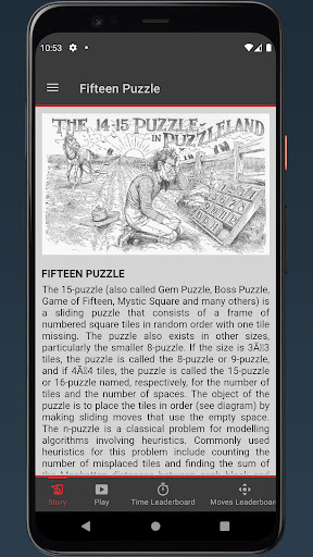 Fifteen Puzzle Screen 3