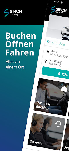 Android application SIRCH mobility screenshort