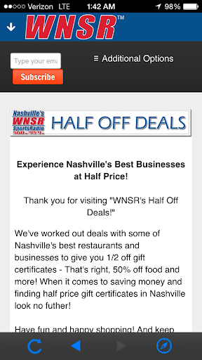 Nashville Sports Radio Screenshot 3 - AppWisp.com