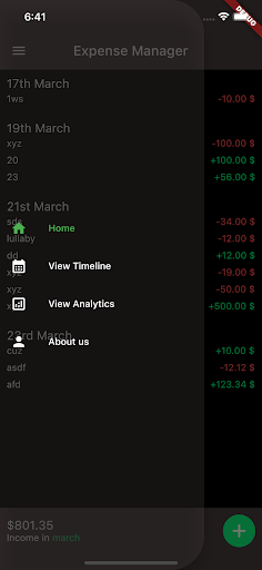 Expence Manager Screen 2