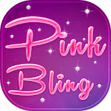 Pink Bling Keyboard icon