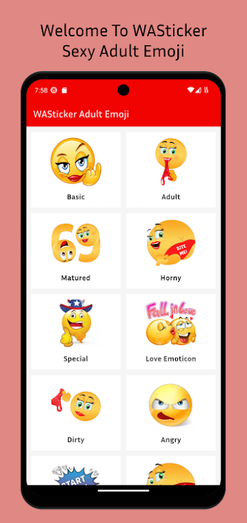 WASticker Sexy Adult Emoji - 1.0.0 - (Android)