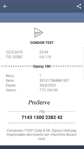 Condor Recharge Screen 3