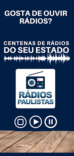 Android application Rádios Paulistas - AM FM e Web screenshort