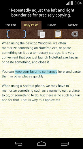 Just Notepad for Android Screen 3