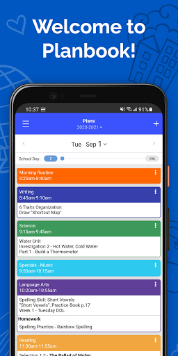 Android application Planbook Mobile screenshort