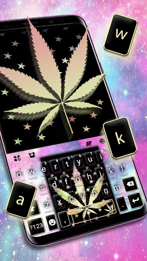 Galaxy Weed Keyboard Theme Screen 2