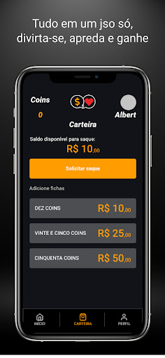 Android application EQuiz Premiado screenshort