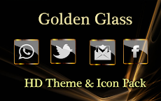 新しいテーマゴールデングラスアイコンパックHD アイコンのおすすめ画像4