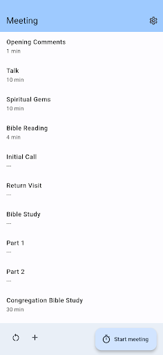 Android application Life and Ministry Chairman screenshort