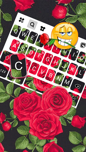 Beautiful Roses Keyboard Theme Screen 3