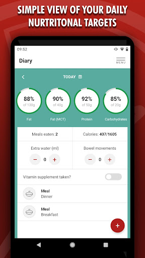 Android application My Ketogenic Diet screenshort