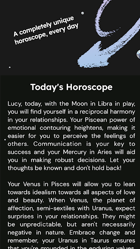 Zodi World: Daily Horoscope Screen 2