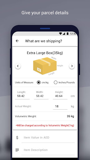 Safe Arrival Delivery Services Screen 2