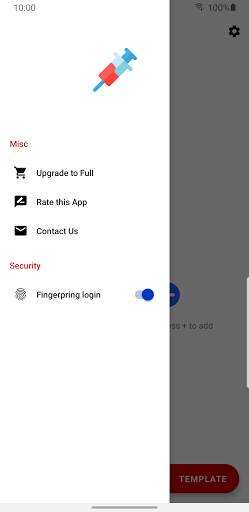 vPass PRO - SMS injector Screen 2