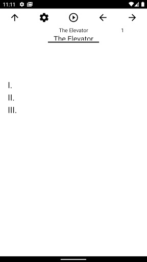 Android application Book, The Elevator screenshort