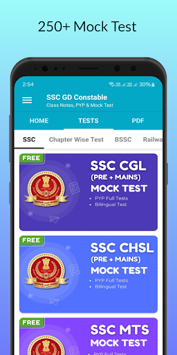 SSC GD Mock Test Prep App 2025 Screenshot 1 - AppWisp.com