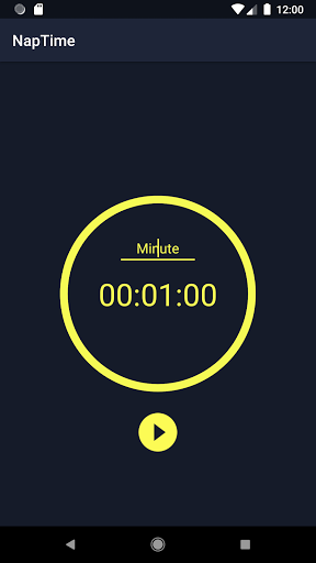 Android application Nap Timer screenshort