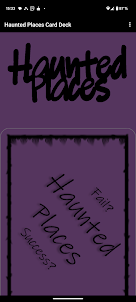 Haunted Places Card Deck