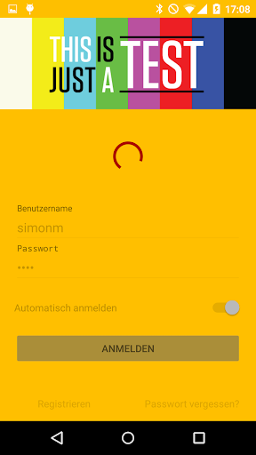 Android application INVERS Testsystem screenshort