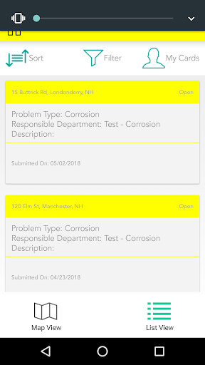Repair Activity Manager Screen 3