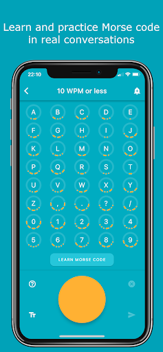 Screenshot of Morse Chat: Talk in Morse Code