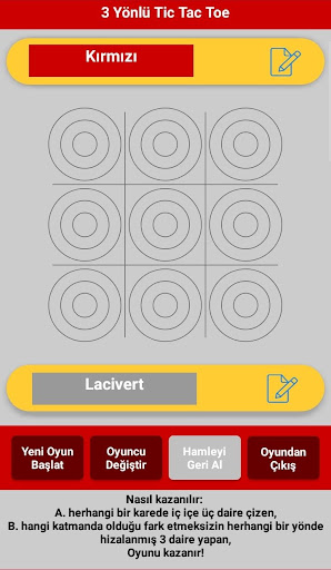 3 Yönlü Tic Tac Toe Screen 2