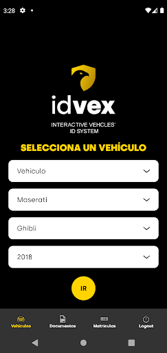 Android application Idvex screenshort
