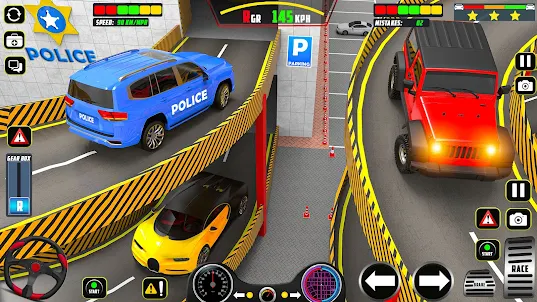 Police Smart Car Parking Games
