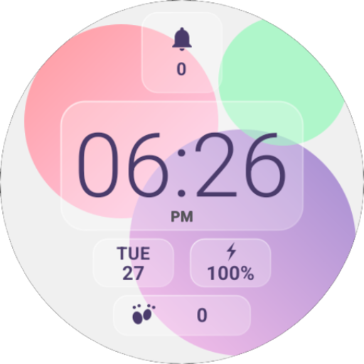 Glassmorphism - watch face