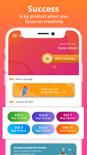 Android application FotonVR - VR in Education screenshort