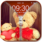 Cute Teddy Bear Zip Lock icon