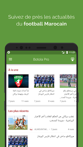 Android application Maroc Live Foot - News, Videos screenshort