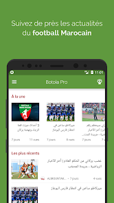 Captura de Pantalla 1 Maroc Live Foot - News, Videos android