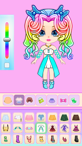 Android application Chibi Fashion Doll Dress Games screenshort