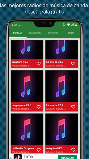 musica de banda romantica Screen 2