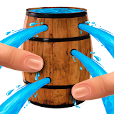 Twist finger. barrel of water icon