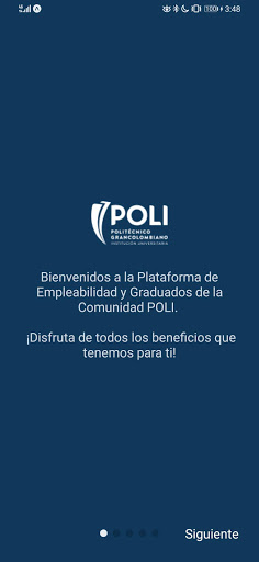 Android application Poli Graduados screenshort
