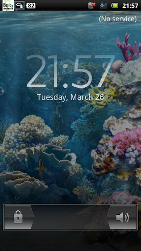 Android application coral reef live wallpaper screenshort