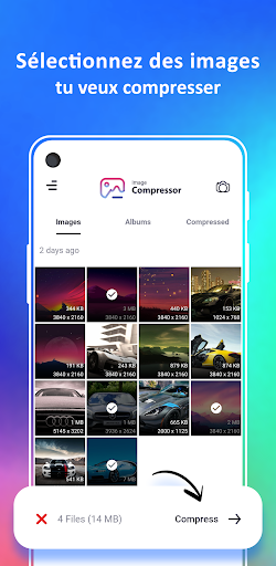 Aperçu de l'application