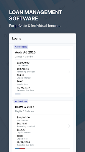 Android application Money Lender - Loan management screenshort