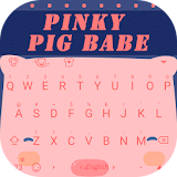 Pinky Pig Babe Theme&Emoji Keyboard icon