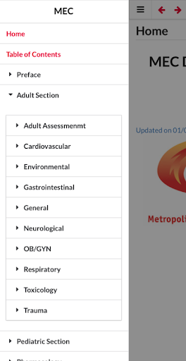 Android application Responsoft EMS Protocols V2 screenshort