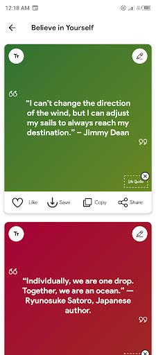 Life Success Quotes Screen 2