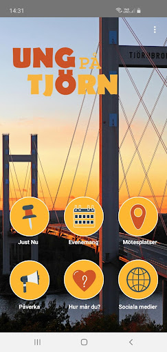 Android application Ung på Tjörn screenshort