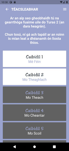 Turas 2 (2nd Edition) Screen 3